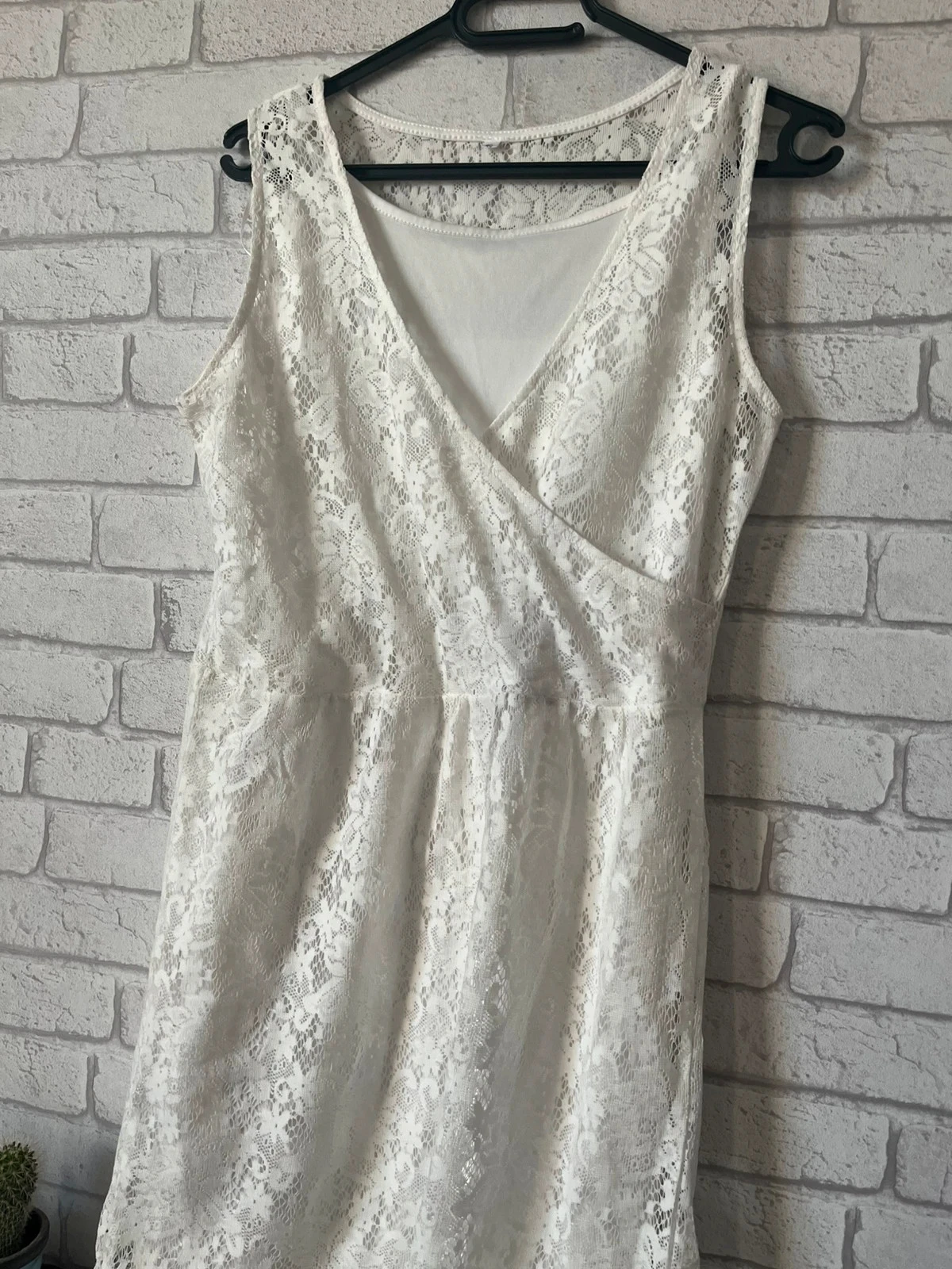 White lace dress – Size 40 – Good condition – photo 2
